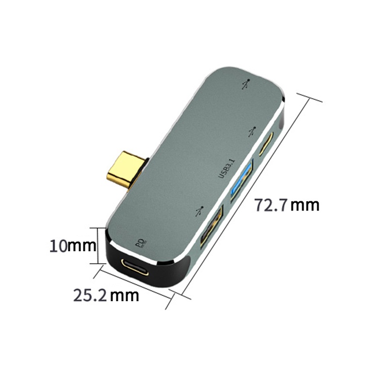 Bộ Chia 5 Cổng USB Type C 1x3.0 + 2x2.0 Cho Máy Tính