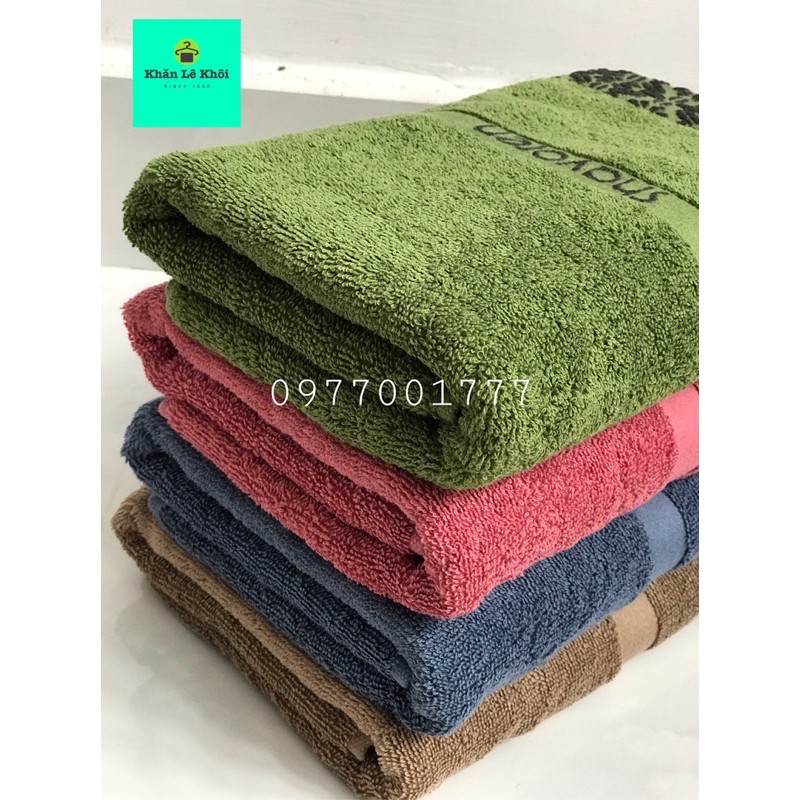 Khăn tắm Songwol 100% cotton chính hãng hoạ tiết Hoa Mai - SH CRYSTAL