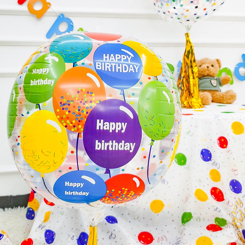 Bong Bóng Hình Trái Banh 4D Trang Trí Tiệc