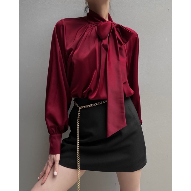 Sơmi kiểu thắt nơ SIENA TOP | BigBuy360 - bigbuy360.vn