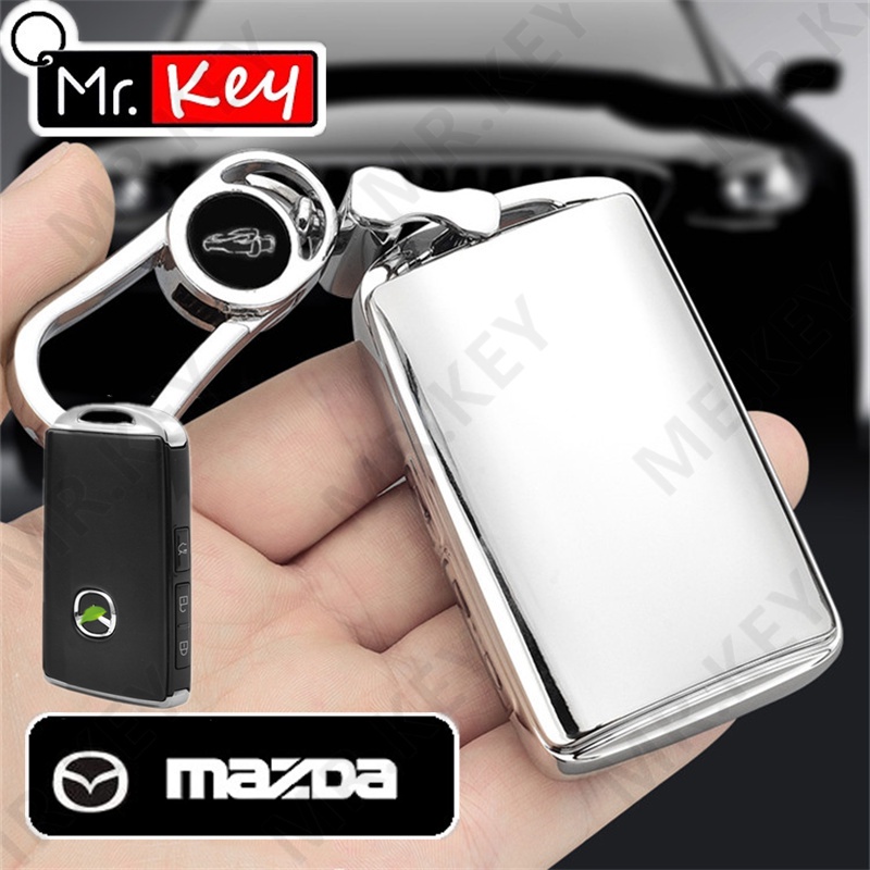 Vỏ Bảo Vệ Chìa Khóa Điều Khiển Từ Xa Bằng TPU Mạ Cho Xe Hơi Mazda 2 3 6 Atenza Axela Demio CX4 CX5 CX-5 CX-9