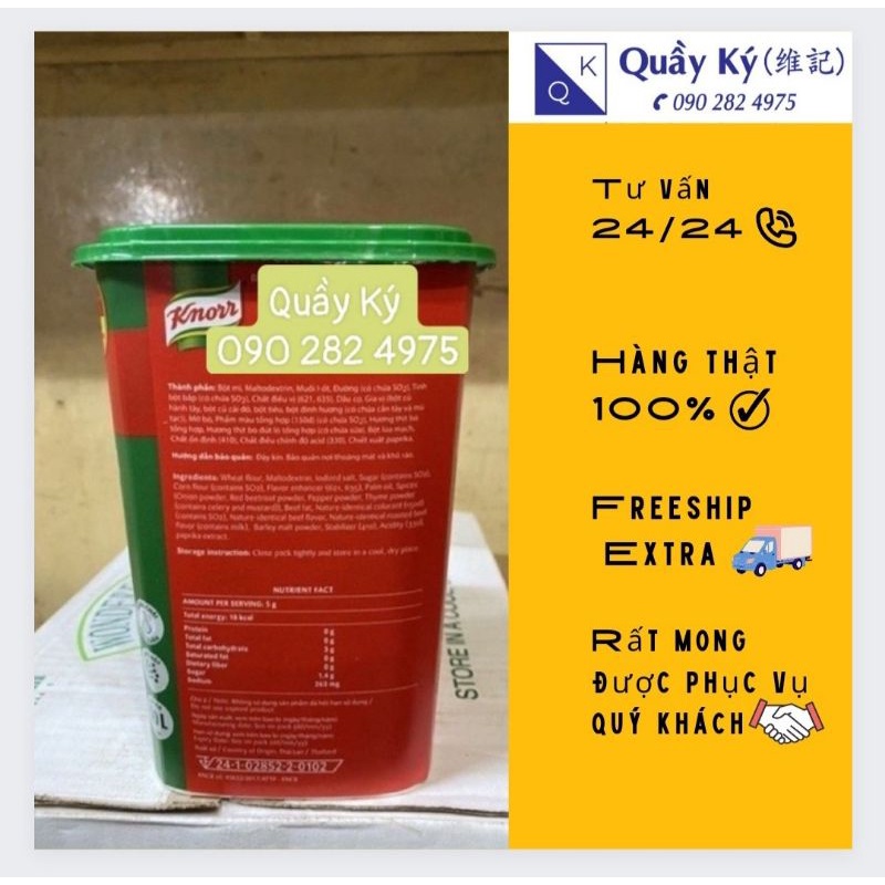 BỘT SỐT / XỐT BÒ NÂU 1kg Knorr - CHIẾT LẺ 500gr