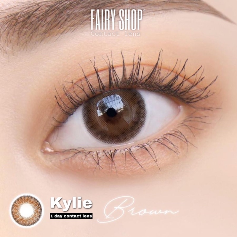 Lens 1 Ngày Kylie Brown - Kính Áp Tròng Cao Cấp 1 Ngày FAIRY SHOP CONTACT LENS