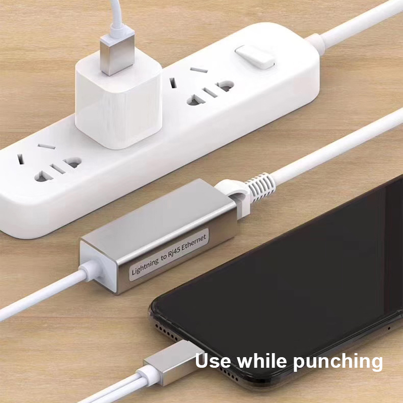 Dây Cáp Chuyển Đổi Cổng Lightning Sang Cổng Rj45 Cho Điện Thoại / Máy Tính Bảng / Ipad / Máy Tính Bảng / Máy Tính Bảng / Cổng Ethernet Dài 100m | BigBuy360 - bigbuy360.vn