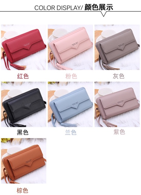 Ví cầm tay kiêm đeo chéo FY móc tua rua phong cách Hàn Quốc | BigBuy360 - bigbuy360.vn