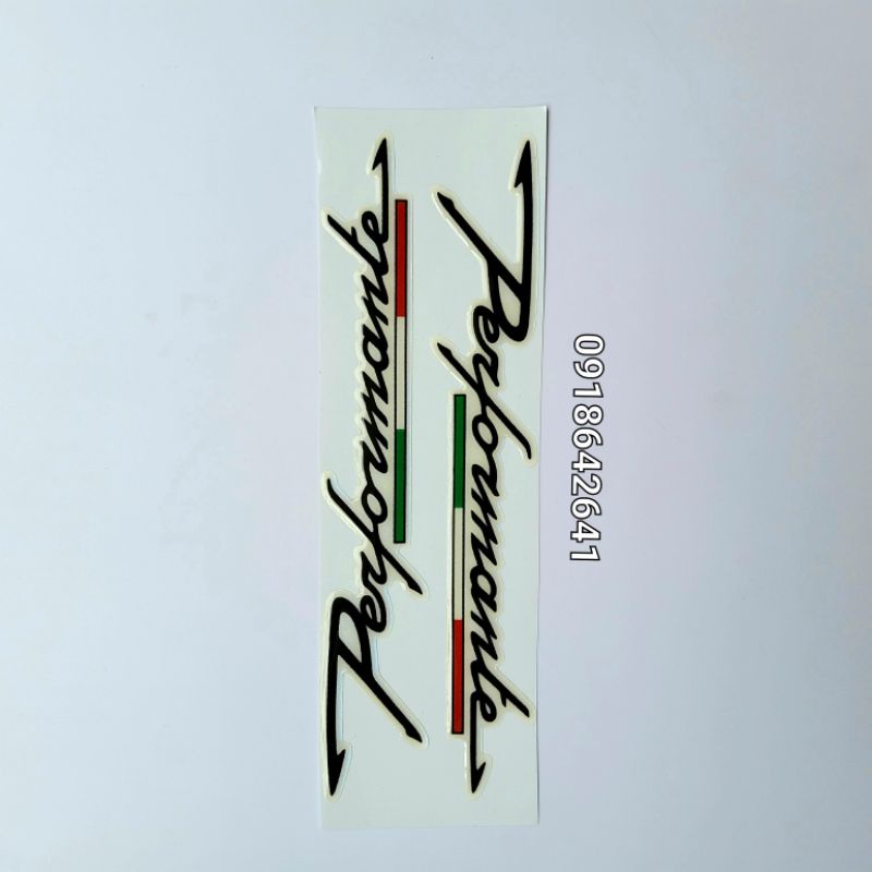 Bộ tem chữ performante nổi đủ màu