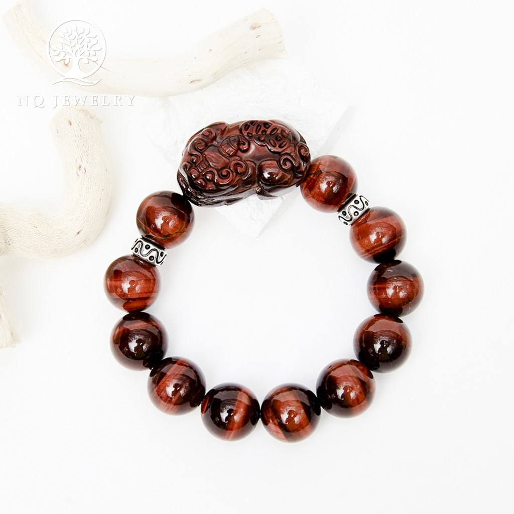 Vòng tay phối charm tỳ hưu đá - NQ Jwerly