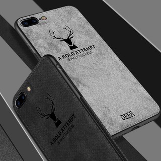 Ốp điện thoại chất liệu vải + TPU mềm thiết kế thời trang cho iPhone XS Max XR X 8 7 6S 6 Plus