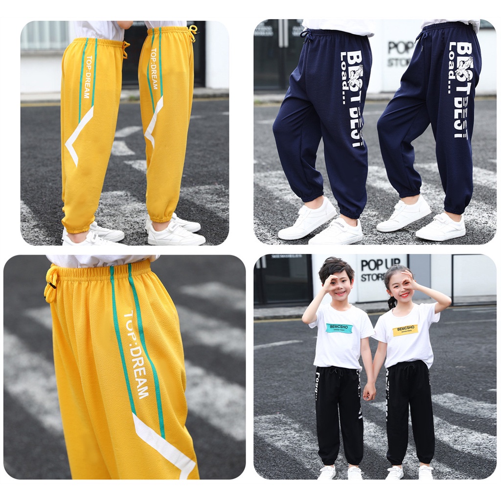 [LF.VN] Quần Dài Mỏng Thời Trang Xuân Hè Cho Bé Trai Và Bé Gái 100-150cm