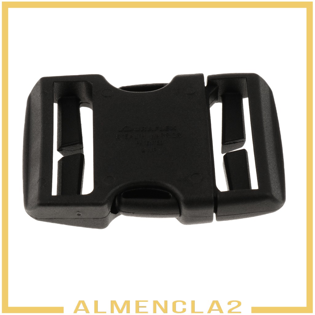 Black Strap Belt Backpack Side Release Buckle for Webbing Replacement 3.8cm | BigBuy360 - bigbuy360.vn