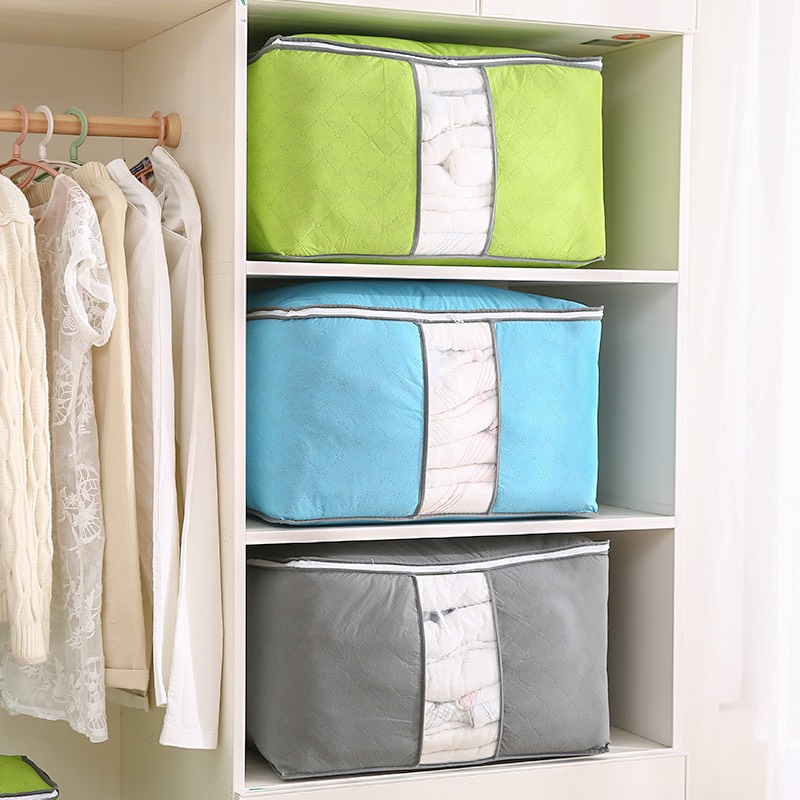 Túi Vải Đựng Quần Áo Chăn Màn Mền SIZE 60cm Loại 1 Siêu Bền, Đựng Đồ Cỡ Lớn Dáng Ngang Đa Năng / Mã C217_Túi Chăn Màn