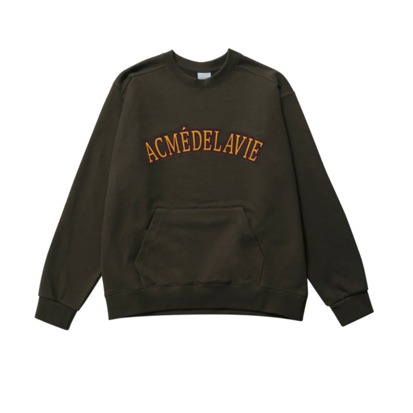 Áo Thun Dài Tay ADLV FULL LOGO PATCH EMBROIDERY SWEAT SHIRT KHAKI BROWN