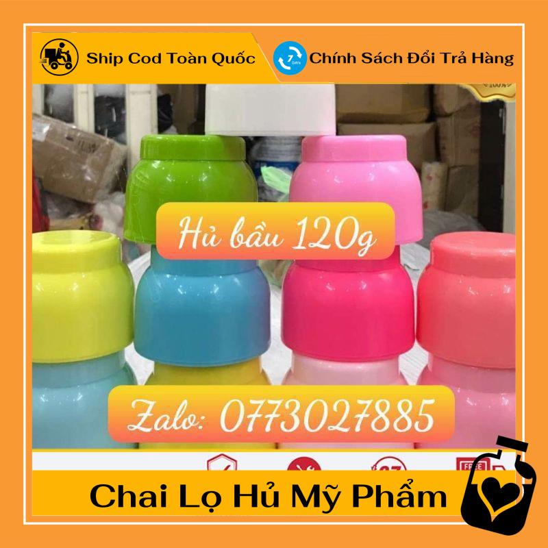 [TOP GIÁ RẺ] Hũ đựng kem body bầu 120g chiết mỹ phẩm , phụ kiện du lịch