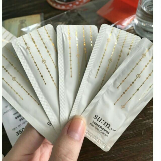 Kem Xóa Vết Chân Chim Thâm Bọng Mắt Elixir Eye Cream Su:m37 Sample