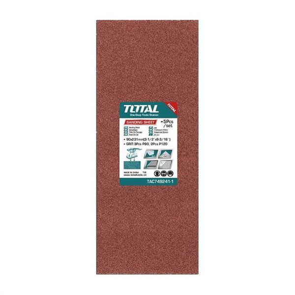 Giấy chà nhám chữ nhật TOTAL 90X231MM TAC749241-1