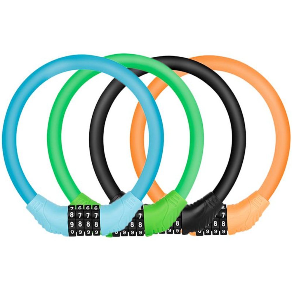 Ổ Khóa Xe Đạp 4 Chữ Số Bằng Kim Loại Siêu Bền Chống Trộm Nhiều Màu Sắc