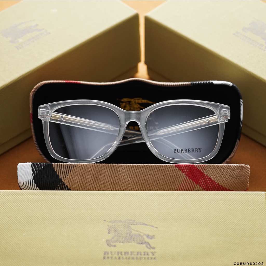 Mắt Kính Giả Cận Nam Nữ BURBERRY hàng xuất xịn chính hãng chống UV 400, chống trầy xước cao cấp - FullBox