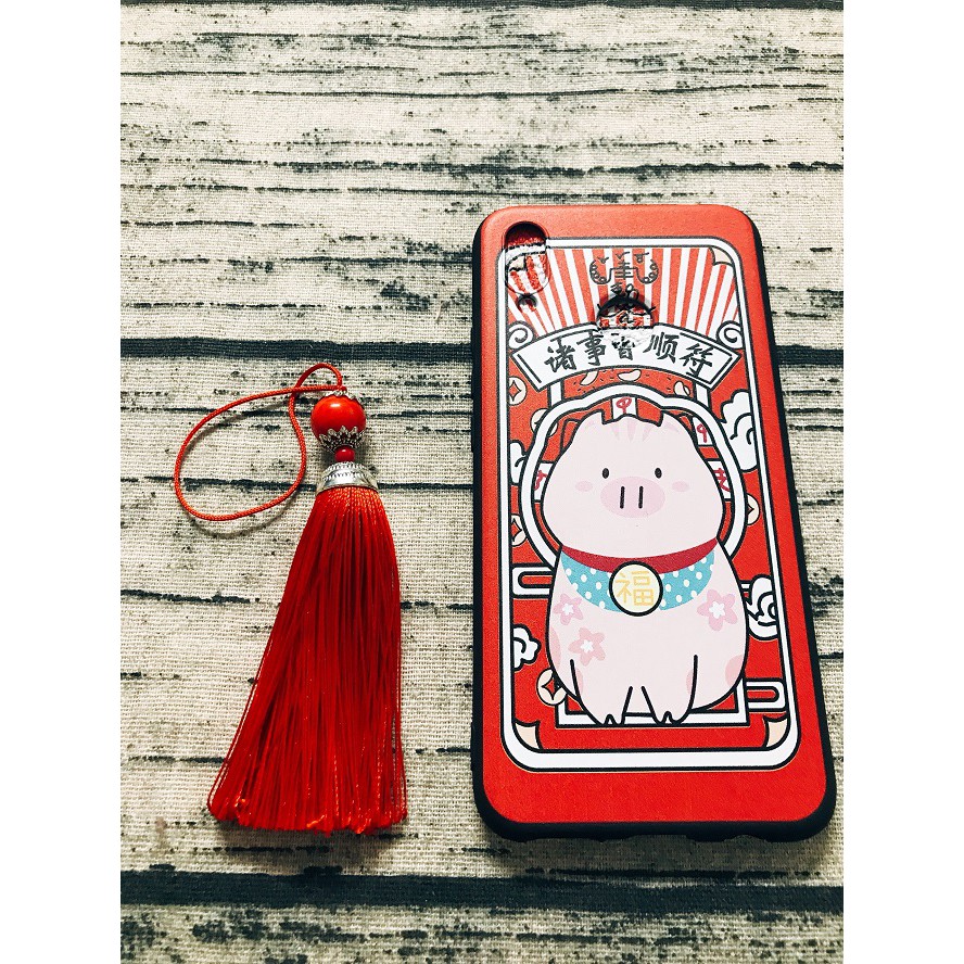 [Freeship toàn quốc từ 50k] ỐP TẾT HUAWEI NOVA 3i ỐP LƯNG DẺO HÌNH CHÚ HEO KÈM LỤC LẠC