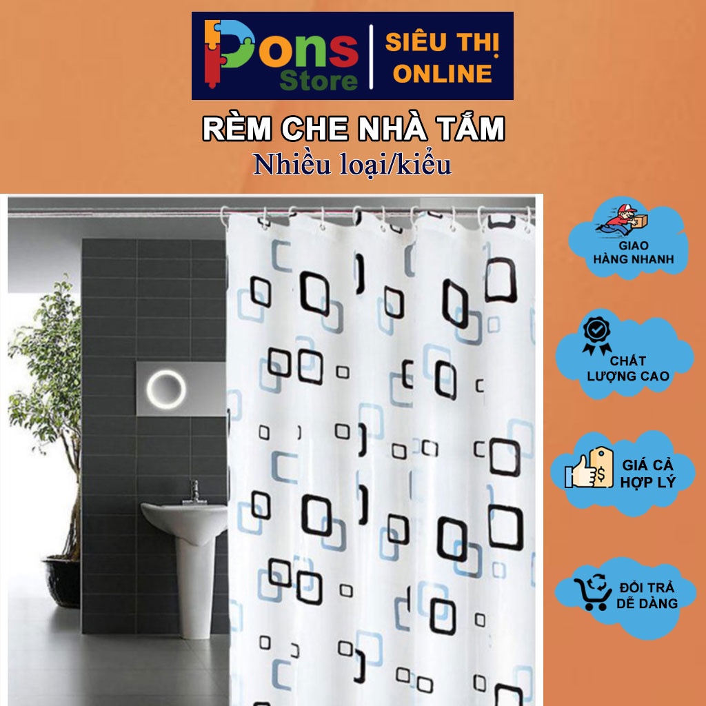 Rèm Cửa/Màn Che Nhà Tắm - PON23