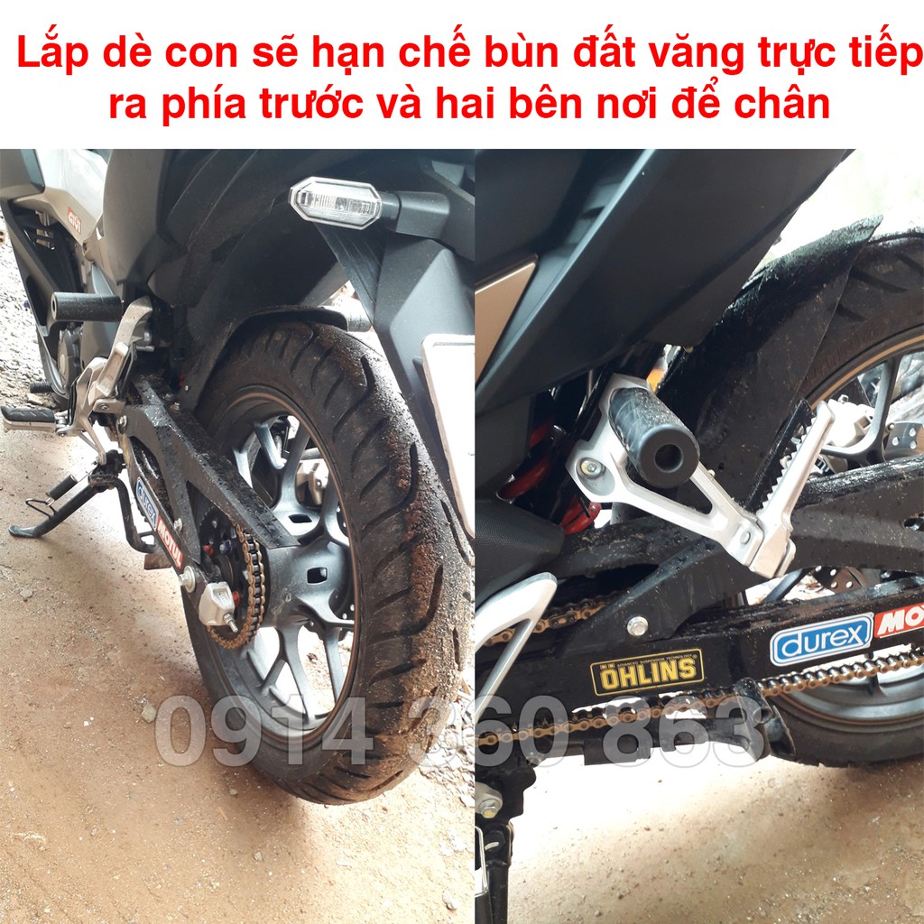 Dè con chắn bùn sau Winner X, Winner 150 kèm carte chê sên