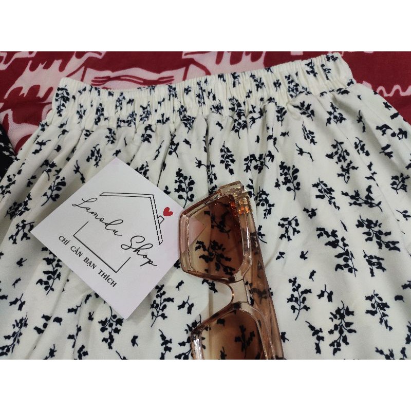 Chân Váy Hoa Dáng Xoè  Cạp Chun Vintage Hàng Quảng Châu Ulzzang Hottrend 2021 | BigBuy360 - bigbuy360.vn