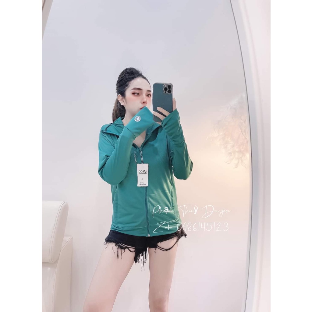 Áo chống nắng dáng ngắn 2 lớp, chất cườm, chống tia UV tốt