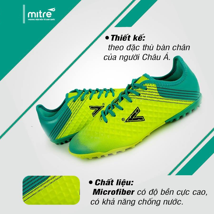 Giày đá bóng Mitre chính hãng sân cỏ nhân tạo