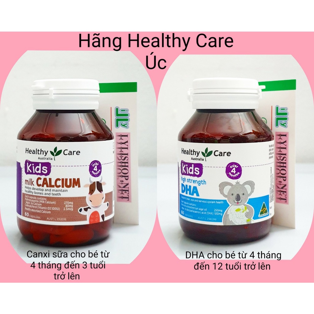 Các dòng vitamin cho bé nhà healthy Úc