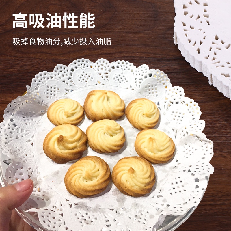 PVN39983 Set 140 tờ giấy lót bánh thấm dầu cao cấp,giấy ren lót bánh bao bánh nướng hút dầu mạnh .