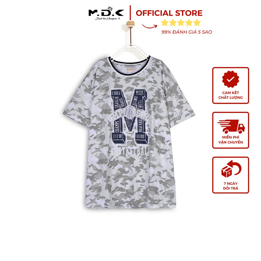 Áo Thun Bé Trai M.D.K Camo Printed T-Shirt M.D.K - chất liệu cotton jersey mềm mại, thoáng mát