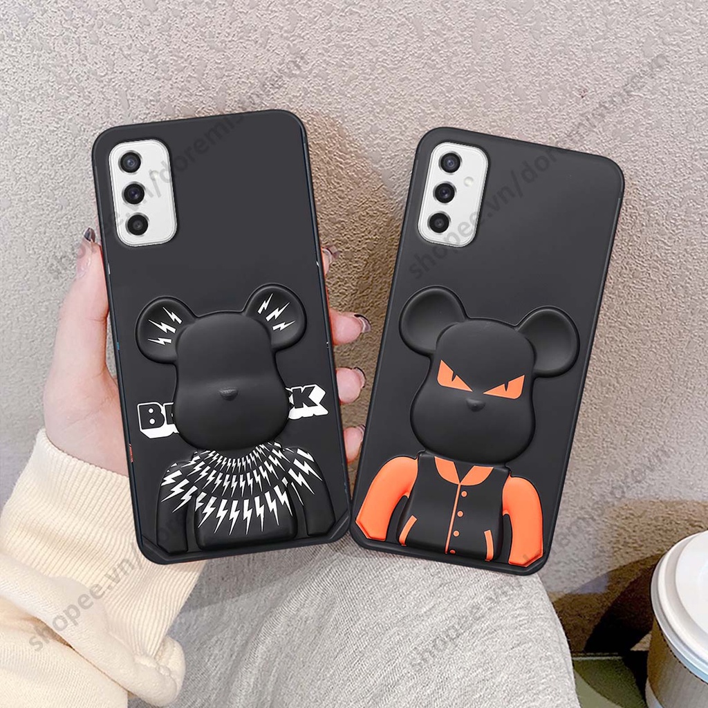 Ốp lưng Samsung M52 5G hình kaws, kith, bear brick nổi 3D phong cách độc đáo