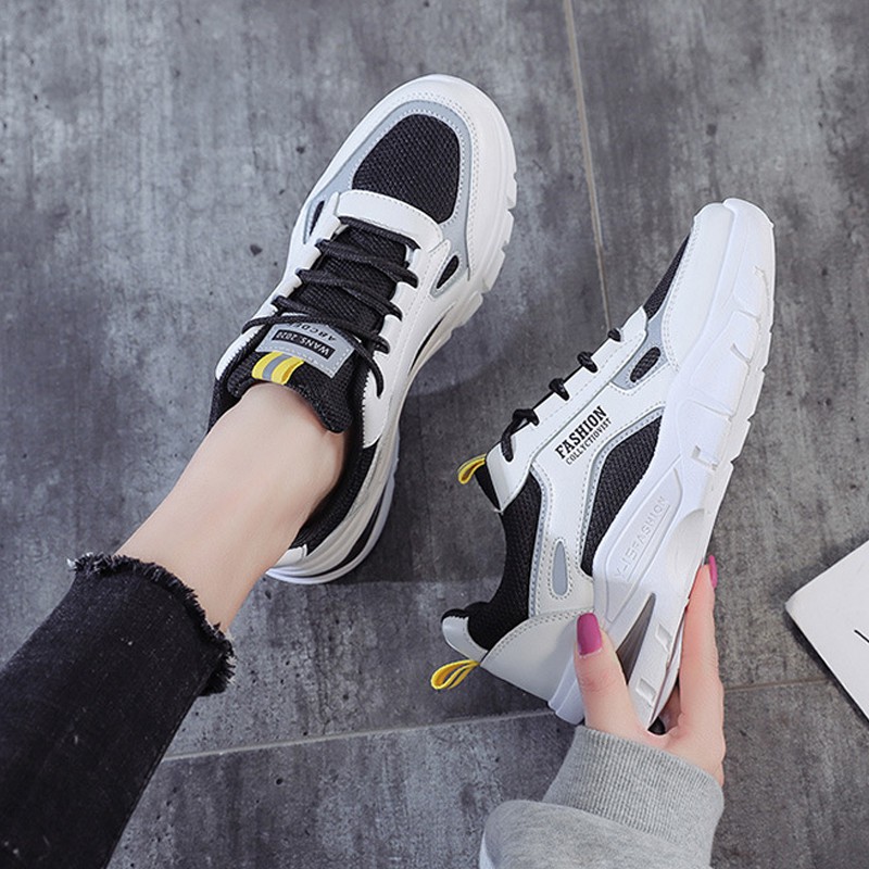 Giày Thể Thao Nữ Độn Đế PHOENIX SNEAKER Da Mềm, Giày Nữ Sneaker Dáng Hàn Quốc 68725