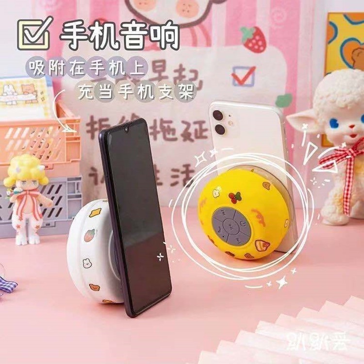 Loa bluetooth mini không dây , loa nhà tắm chống thấm nước nhỏ gọn tiện dụng tặng kèm sticker đẹp dễ thương ROSE196