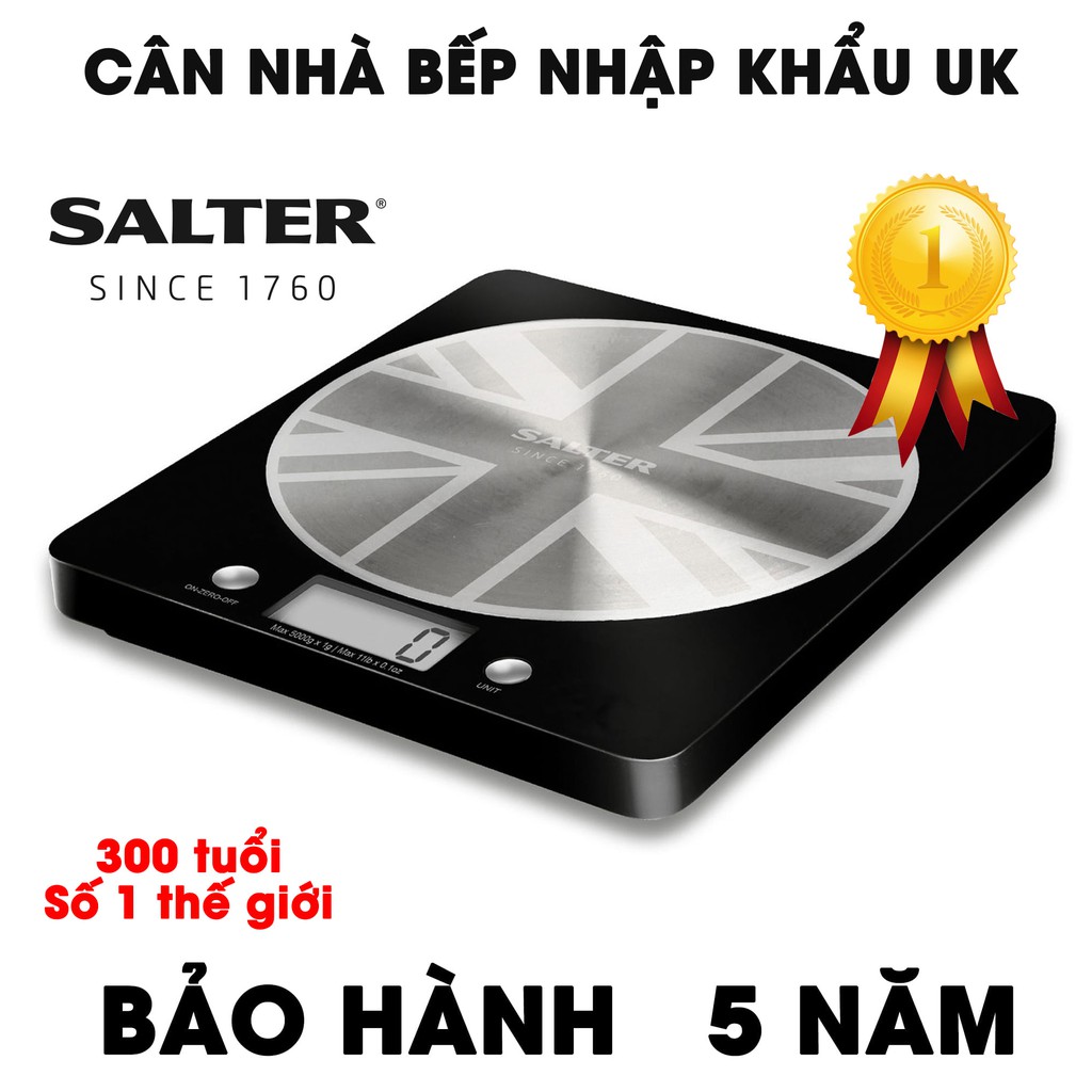 [ Bảo Hành 5 Năm ] Cân Nhà Bếp Salter - Nhập Khẩu UK