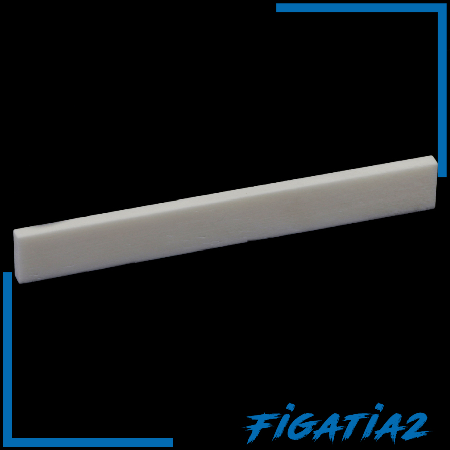 [FIGATIA2]Beige Bone Bridge Saddle for Acoustic Guitar Replacement Parts Luthier DIY