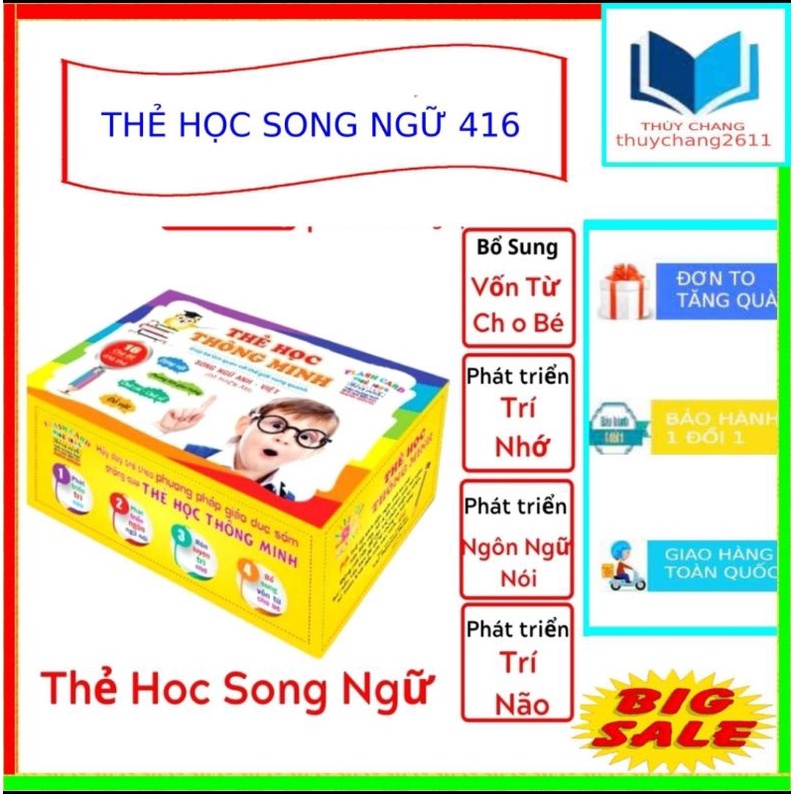 SỈ 10BỘ THẺ HỌC SONG NGỮ