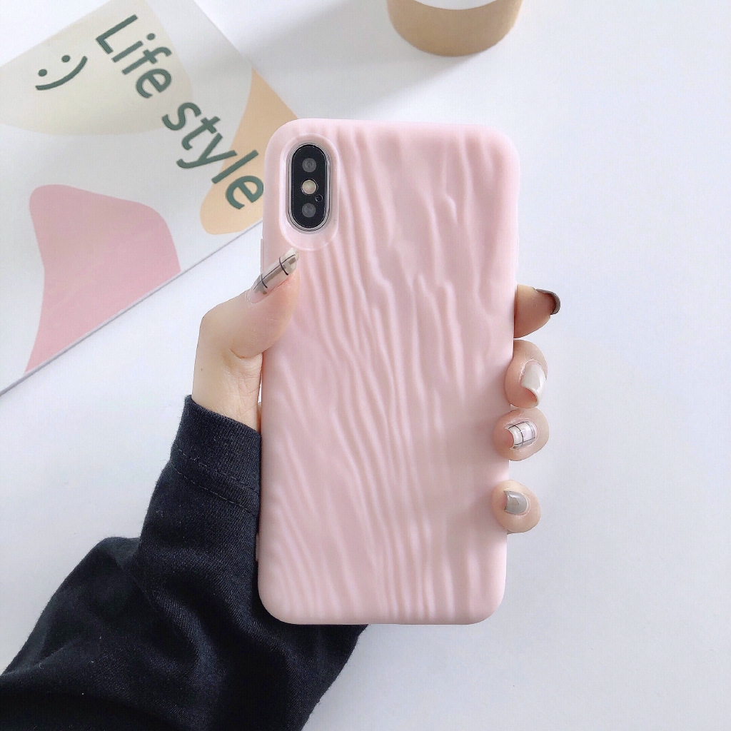 Ốp điện thoại silicone mềm vân cát lỏng màu trơn thời trang cho IPhone 11 11pro max XSmax X XR 6 7 8 6Plus 8plus | BigBuy360 - bigbuy360.vn