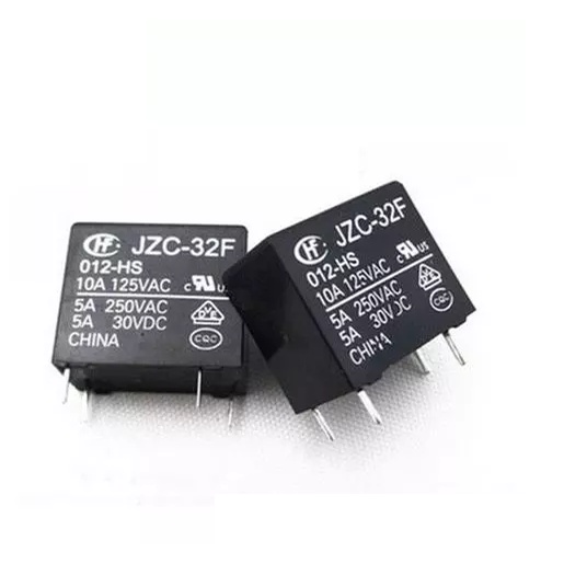 Rơ le 4 chân JZC-32F-HS3 - 5A loại 1 cặp tiếp điểm thường mở relay 5V, 12V, 24V