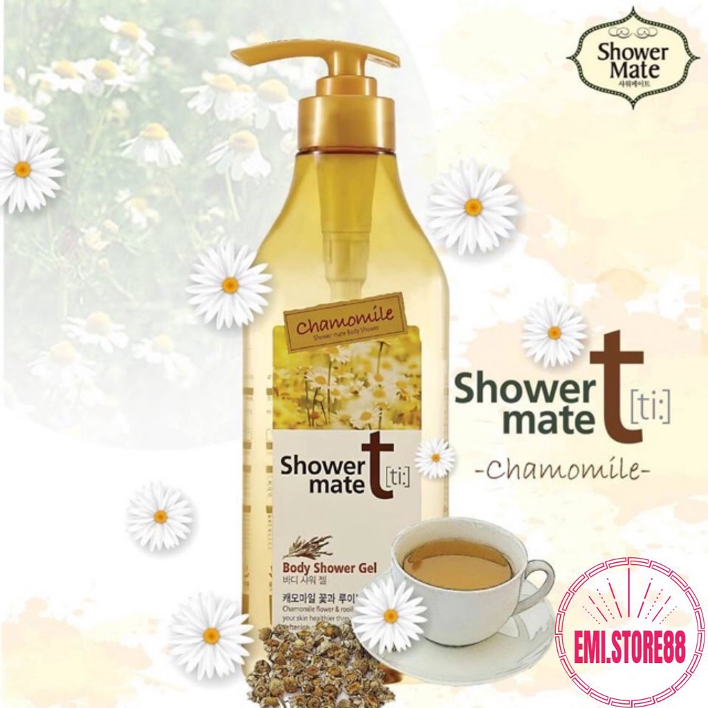 Sữa Tắm Tinh Chất Hoa Cúc shower mate chamomile 550g (hương thơm nhẹ nhàng , thư thái))