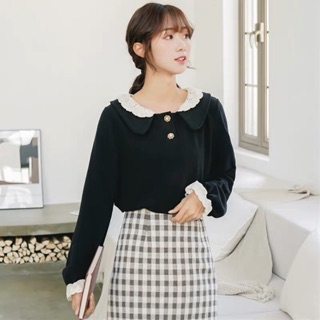 Áo len cổ bèo ulzzang