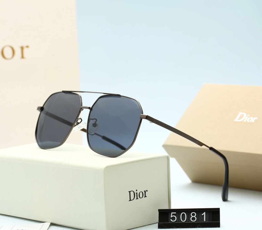 Xu hướng mới của châu Âu và Mỹ năm 2021 Kính mát có thương hiệu Christian Dior dành cho nữ Phân cực chính hãng (Có hộp và hộp đựng kính)