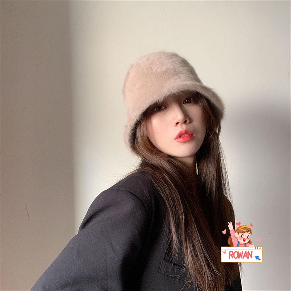 Mũ Panama Bằng Lông Nhung Mềm Mại Thời Trang Thu Đông Cho Nữ