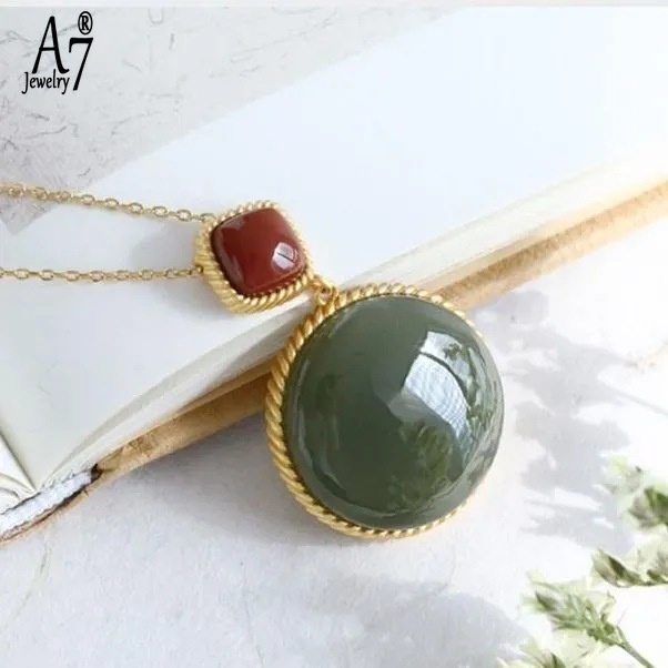 Vòng cổ Mạ Vàng 18K Mặt Tròn Đơn Giản Cá Tính