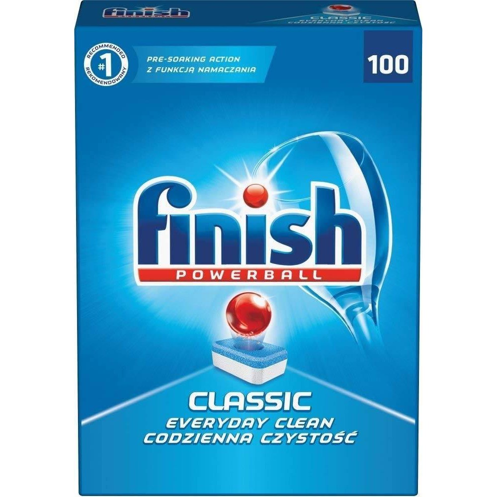 VIÊN RỬA CHÉN BÁT FINISH 100 Tasb ( viên tổng hợp muối bóng và bột )dùng cho máy rửa bát