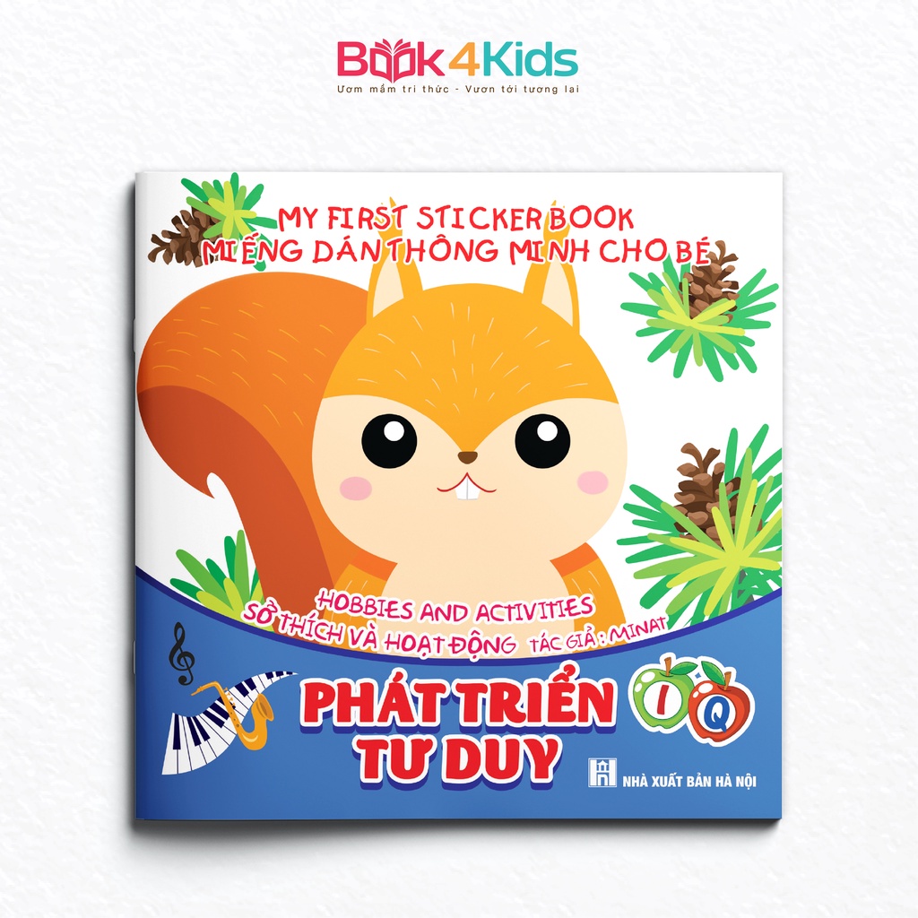 Sách - Miếng Dán Thông Minh Cho Bé - Phát Triển Tư Duy IQ - My First Sticker Book - Combo 3 Cuốn