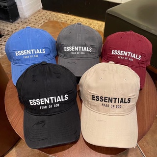 Fear of god essentials hat anti-old hole baseball cap trend street cap hip hop hat