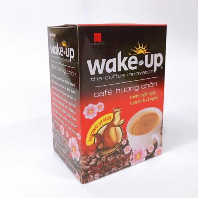 CÀ PHÊ/ CAFE HOÀ TAN WAKE UP HƯƠNG CHỒN HỘP 18 GÓI