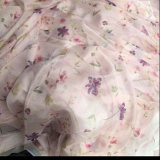 Vải xd organza hoa she đẹp