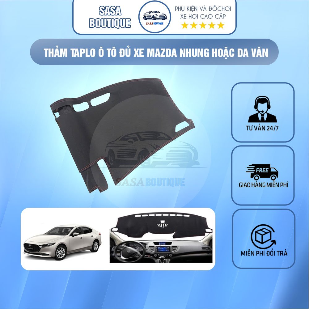 Thảm Taplo - Đủ xe HYUNDAI - Nhung hoặc Da vân Carbon Cacbon