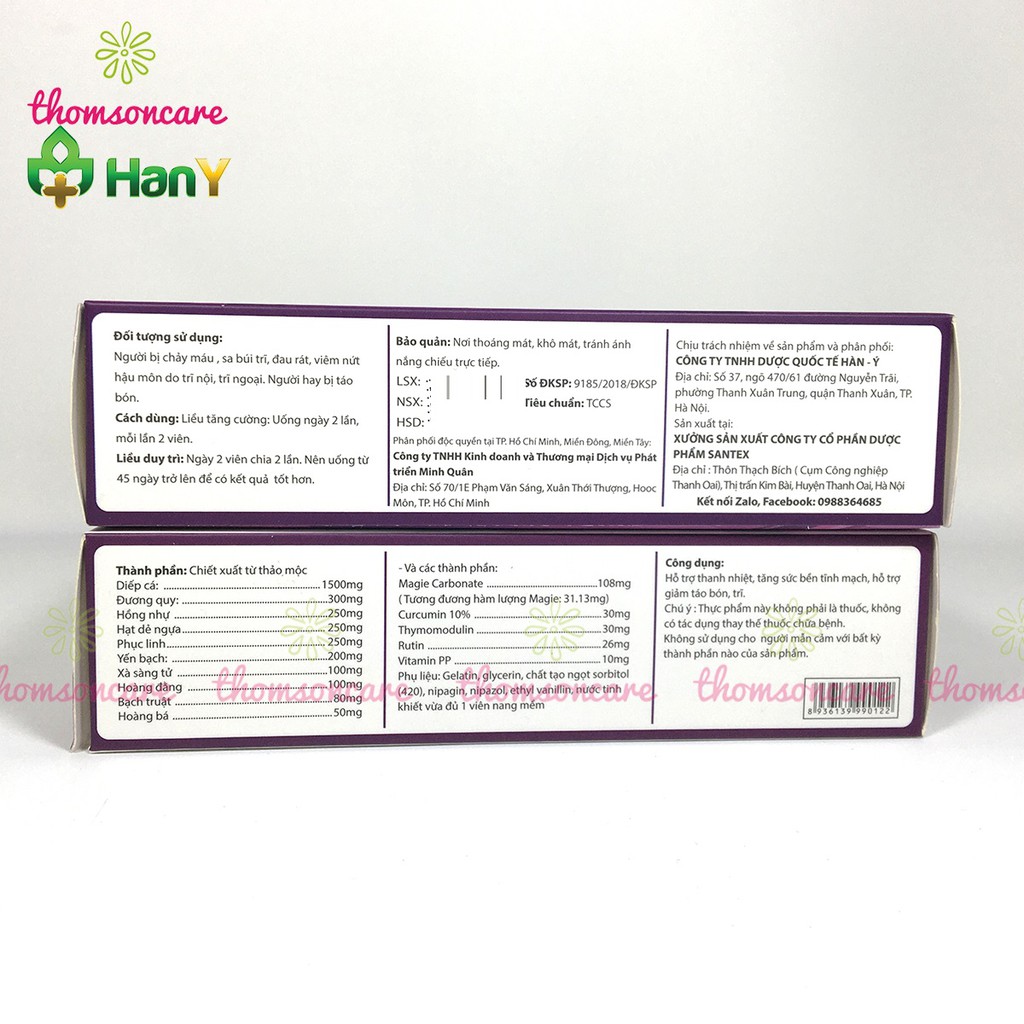 Bảo trĩ an - Hỗ trợ giảm táo bón từ chất xơ hòa tan, cao diếp cá, rutin và thảo dược Hộp 30 viên | BigBuy360 - bigbuy360.vn